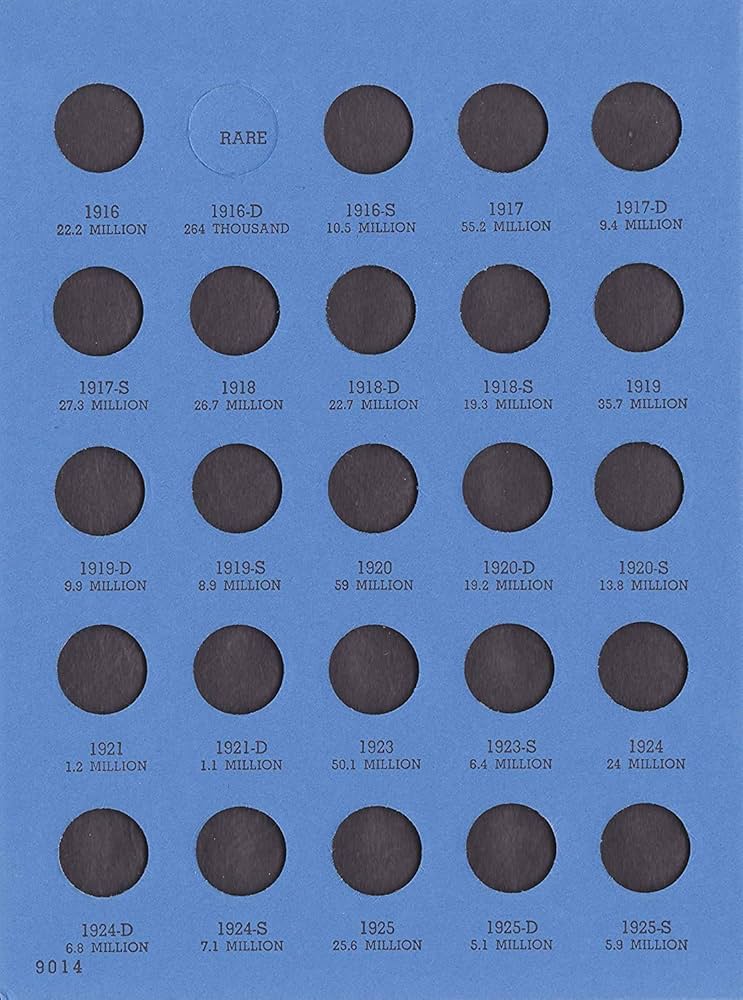 Amazon.com: Whitman Mercury Dime Folder (1916-1945) #9014
